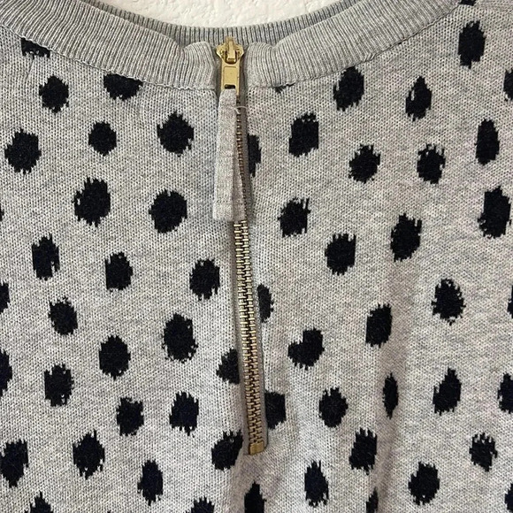 EUC | H & M | Sz S | Animal Print Sweater w/ Pull Zipper - Picture 5 of 5
